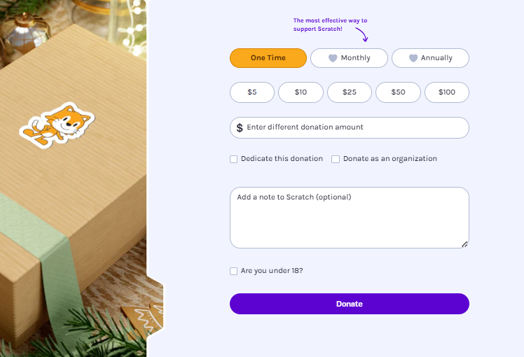 Custom Donation System — feature screenshot